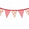Crosscut Sewing Co. Monthly Pennant Banner DIY Sewing Kit - Sewing Project Kit for Beginners